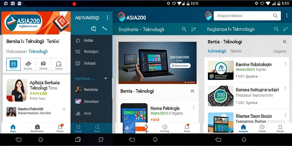 Tampilan antarmuka ASIA200 yang modern dan fungsional.