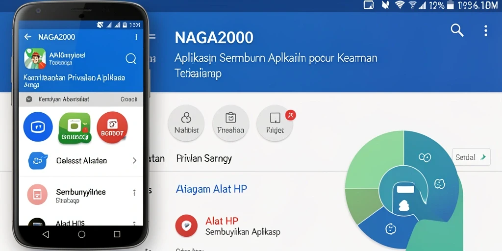 Tampilan antarmuka utama NAGA2000 untuk menyembunyikan aplikasi.