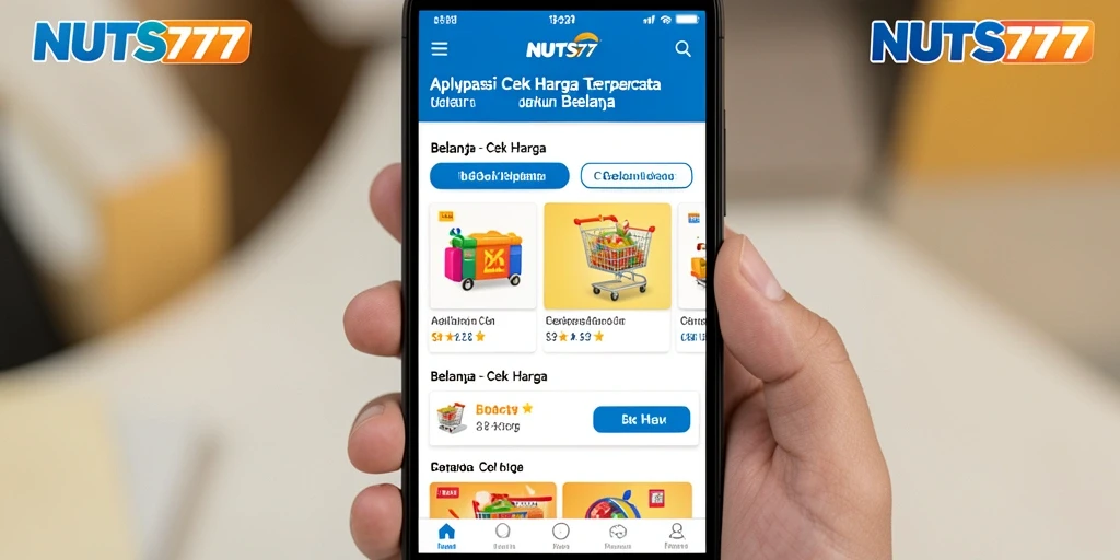 Tampilan antarmuka NUTS777 yang intuitif untuk cek harga.