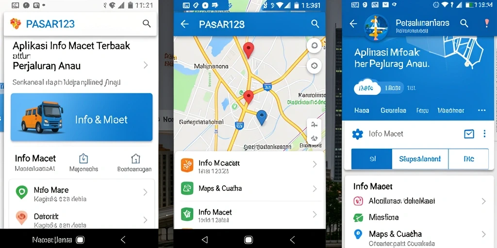 Antarmuka aplikasi PASAR123 yang informatif dan mudah digunakan.