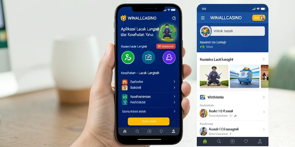 Tampilan antarmuka WINALLCASINO untuk lacak langkah dan aktivitas.